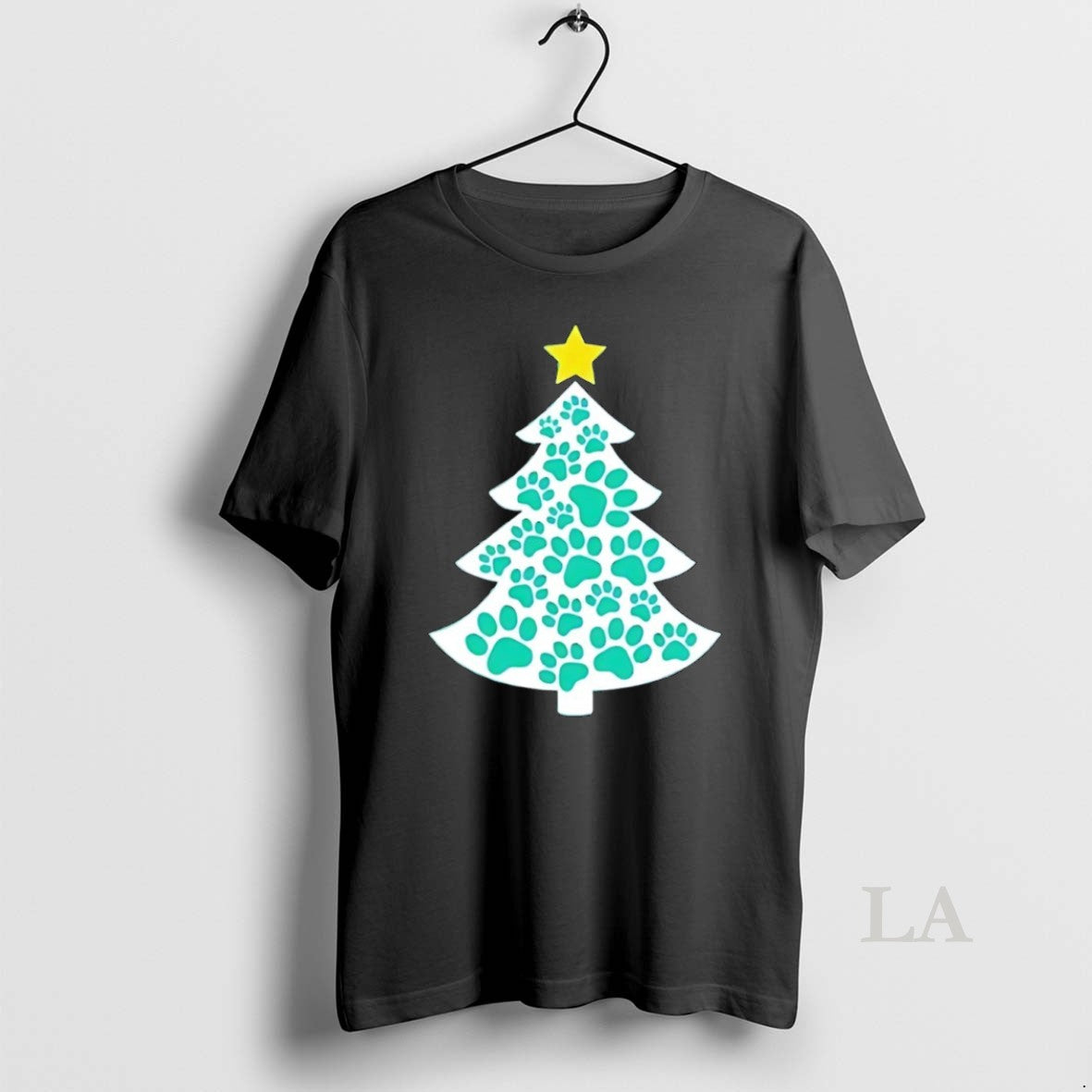 Original Merry Christmas Tree Paws - Adult & Kids T-Shirts, Sweatshirts & Hoodies apparel design preview 1