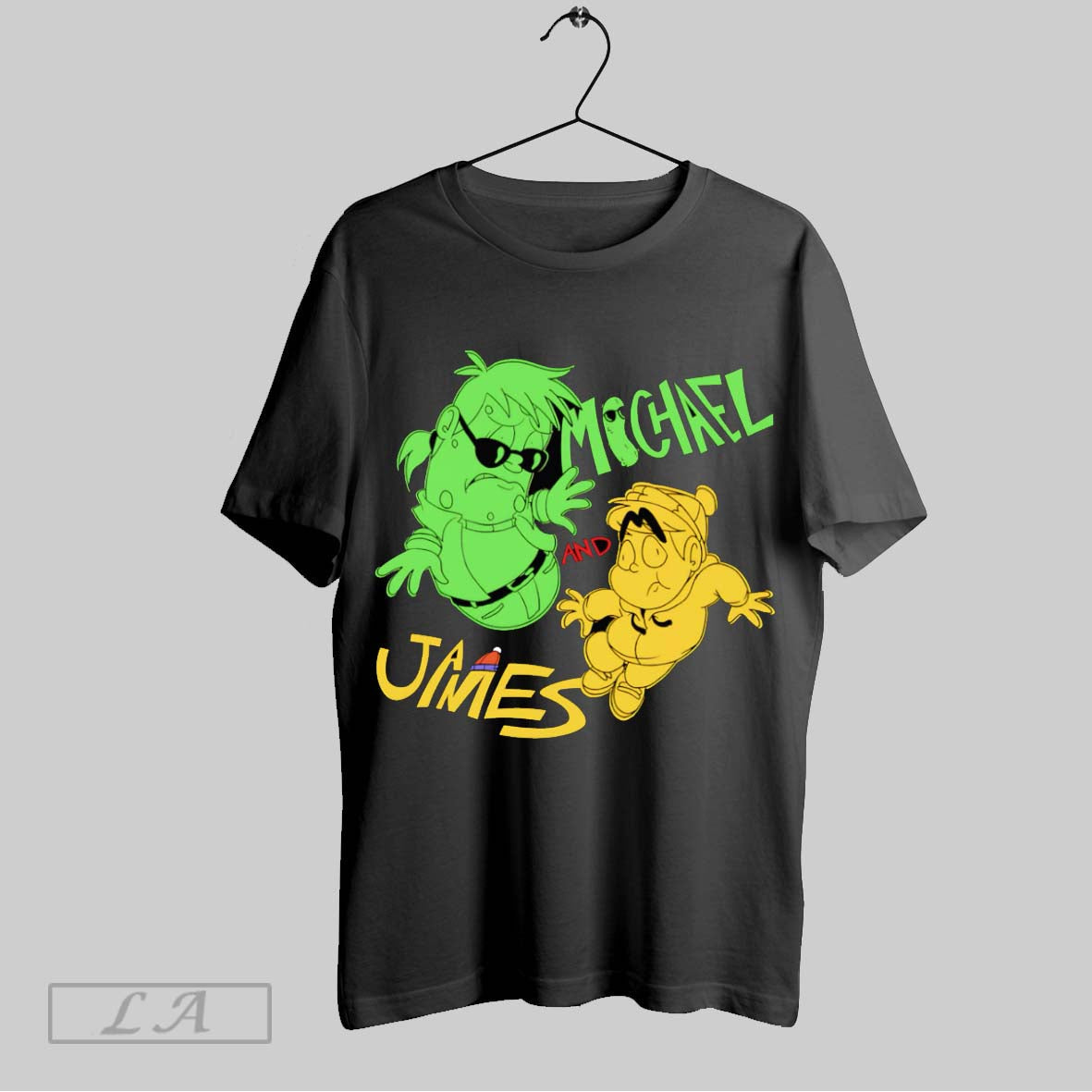 Original Michael And James Cartoon - Adult & Kids T-Shirts, Sweatshirts & Hoodies apparel design preview 1