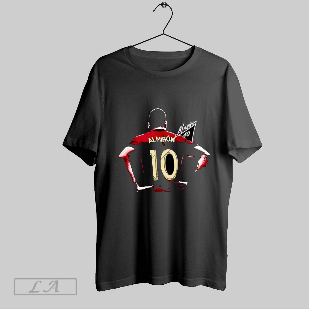 Original Miguel Almiron Atlanta United Bitmap Number - Adult & Kids T-Shirts, Sweatshirts & Hoodies apparel design preview 1