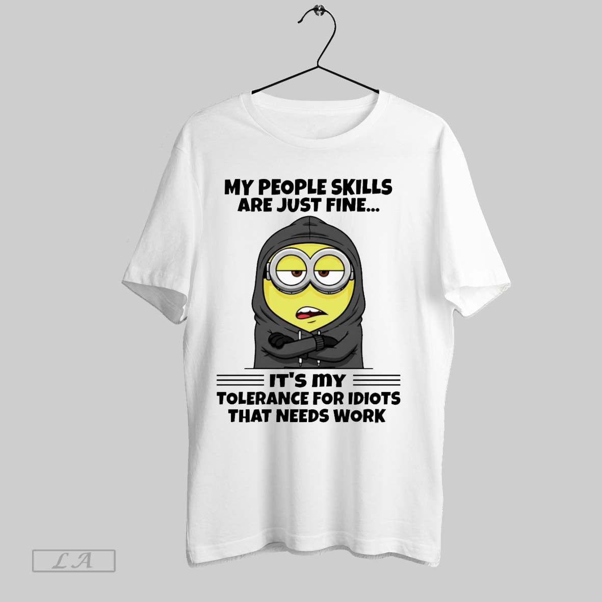 Original Minion My People Skills Are Just Fine Its - Adult & Kids T-Shirts, Sweatshirts & Hoodies apparel design preview 1