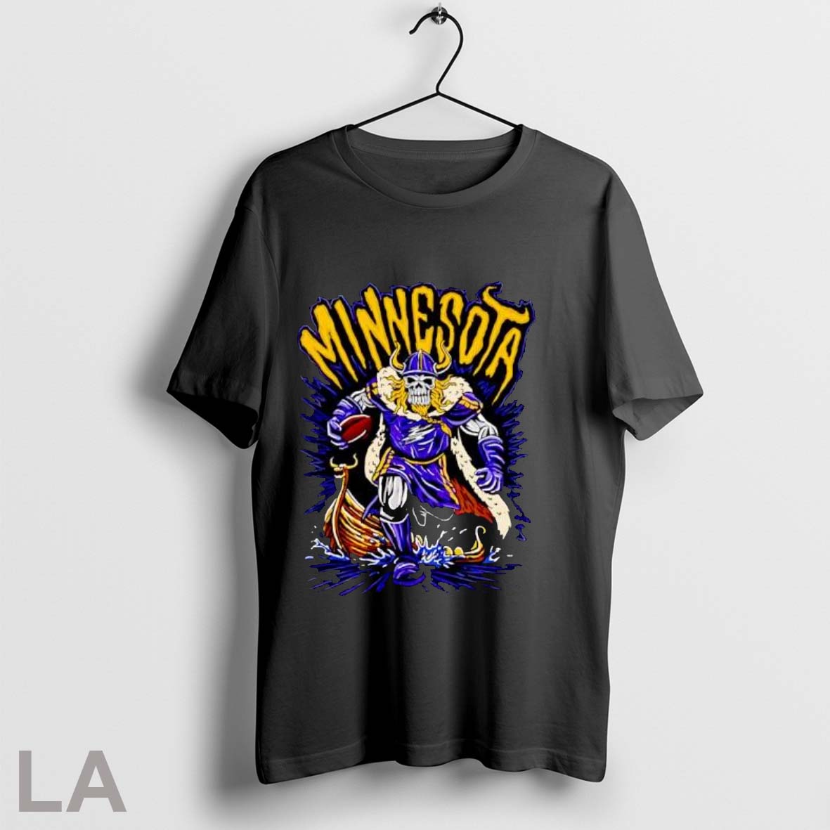 Original Minnesota Viking Skeleton Warrior Flames Axe - Adult & Kids T-Shirts, Sweatshirts & Hoodies apparel design preview 1