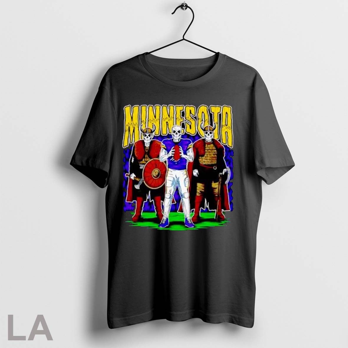 Original Minnesota Vikings Guard Skeletons Football - Adult & Kids T-Shirts, Sweatshirts & Hoodies apparel design preview 1