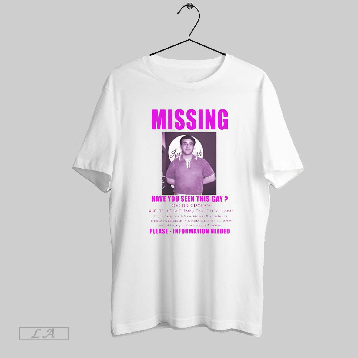 Original Missing Have You Seen This Gay Oscar Gracey - Adult & Kids T-Shirts, Sweatshirts & Hoodies apparel design preview 1