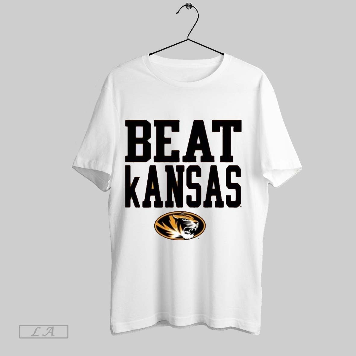 Original Missouri Tigers Beat Kansas Jayhawks Border - Adult & Kids T-Shirts, Sweatshirts & Hoodies apparel design preview 1