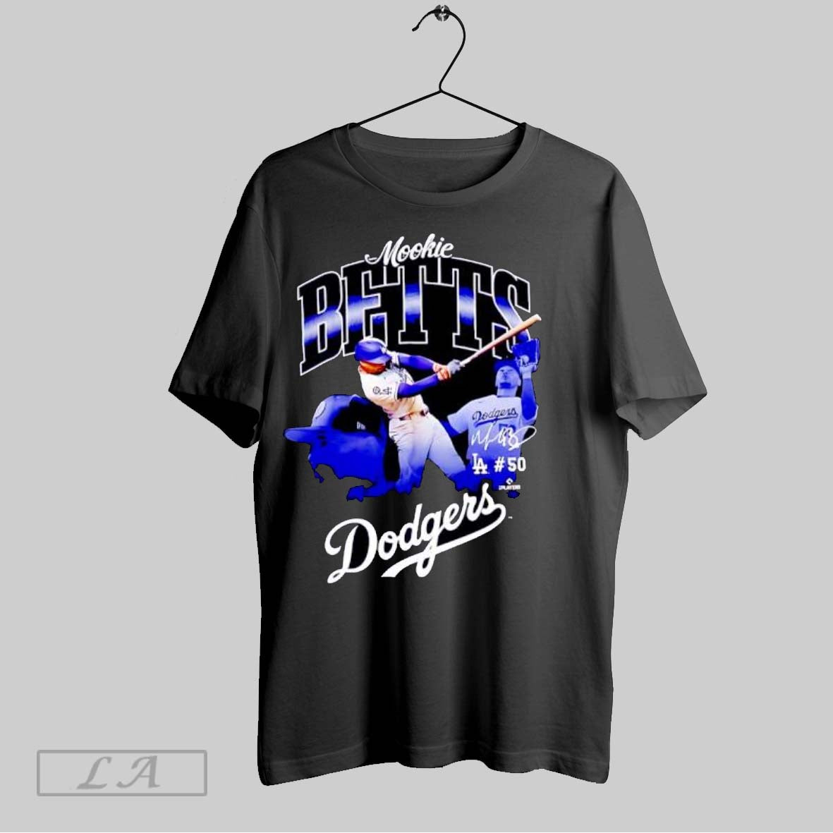 Original Mookie Betts Dodgers Baseball Player La 50 - Adult & Kids T-Shirts, Sweatshirts & Hoodies apparel design preview 1