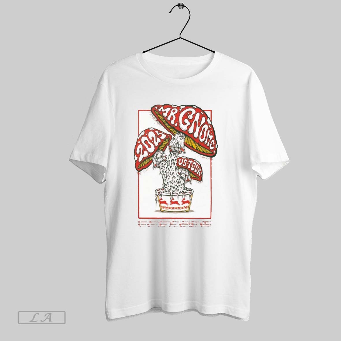 Original Mr Gnome Us Tour 2025 Mushroom - Adult & Kids T-Shirts, Sweatshirts & Hoodies apparel design preview 1