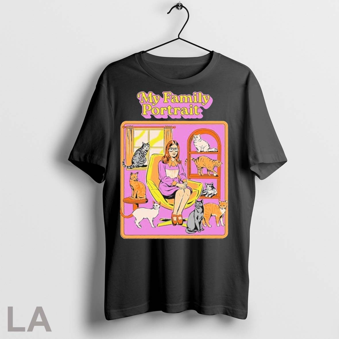 Original My Family Portrait Cats - Adult & Kids T-Shirts, Sweatshirts & Hoodies apparel design preview 1