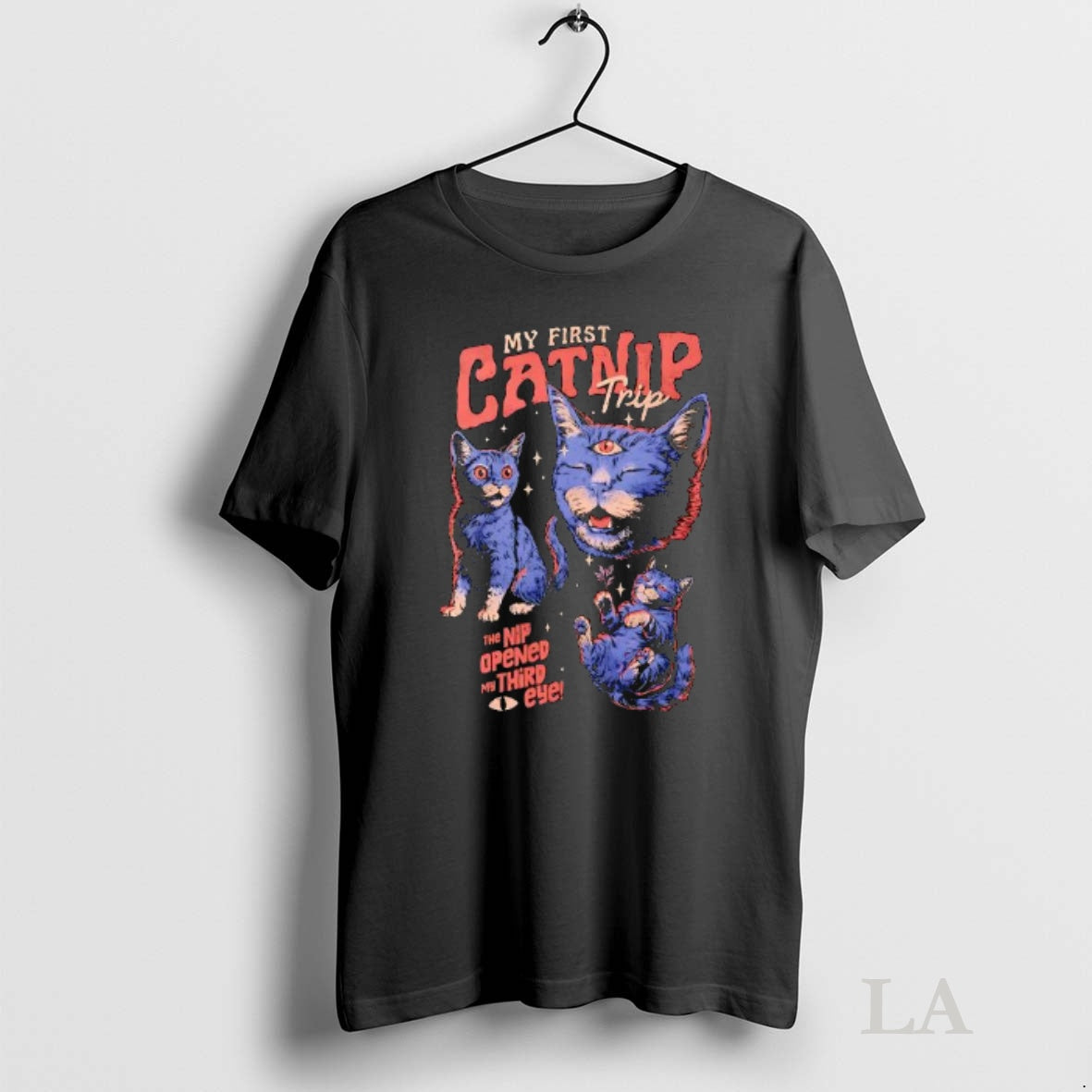 Original My First Catnip Trip The Nip Opened Third - Adult & Kids T-Shirts, Sweatshirts & Hoodies apparel design preview 1