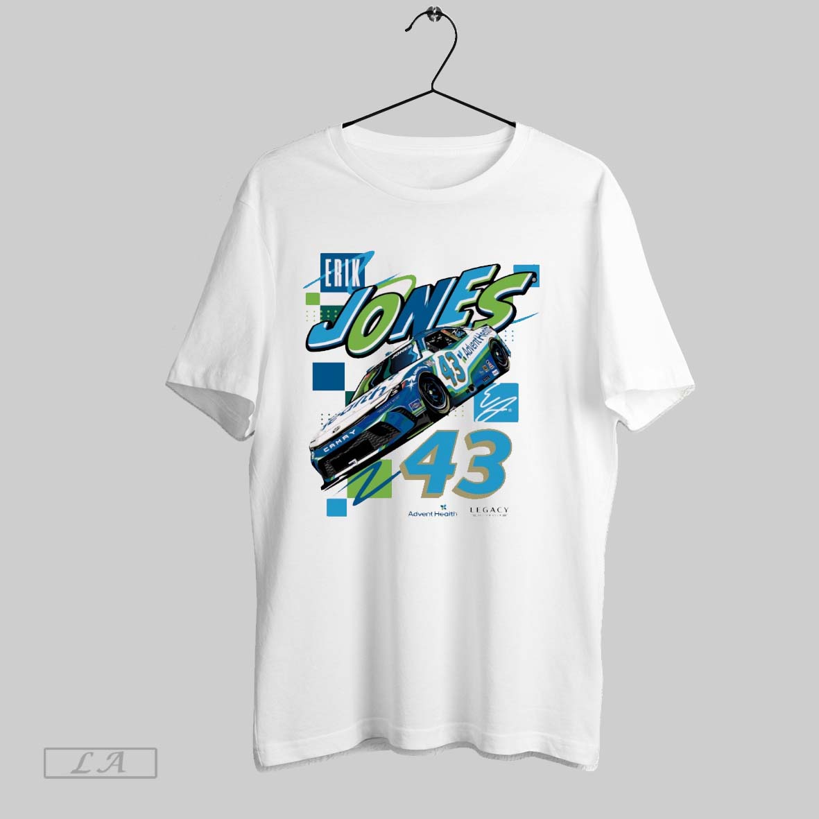 Original Nascar Erik Jones No 43 Legacy Motor Club - Adult & Kids T-Shirts, Sweatshirts & Hoodies apparel design preview 1