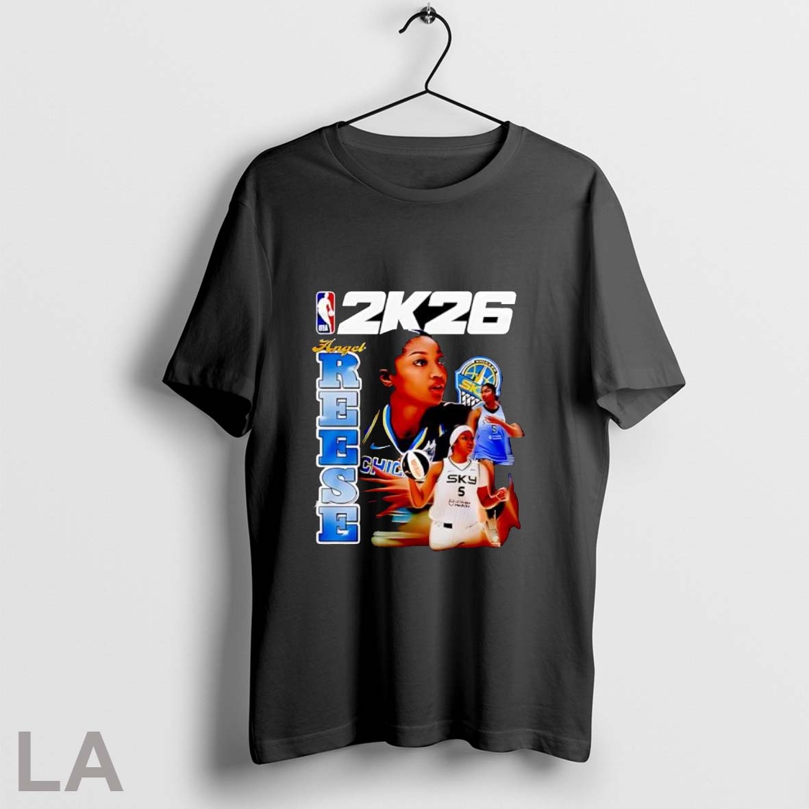 Original Nba 2k26 Angel Reese Chicago Sky Basketball - Adult & Kids T-Shirts, Sweatshirts & Hoodies apparel design preview 1