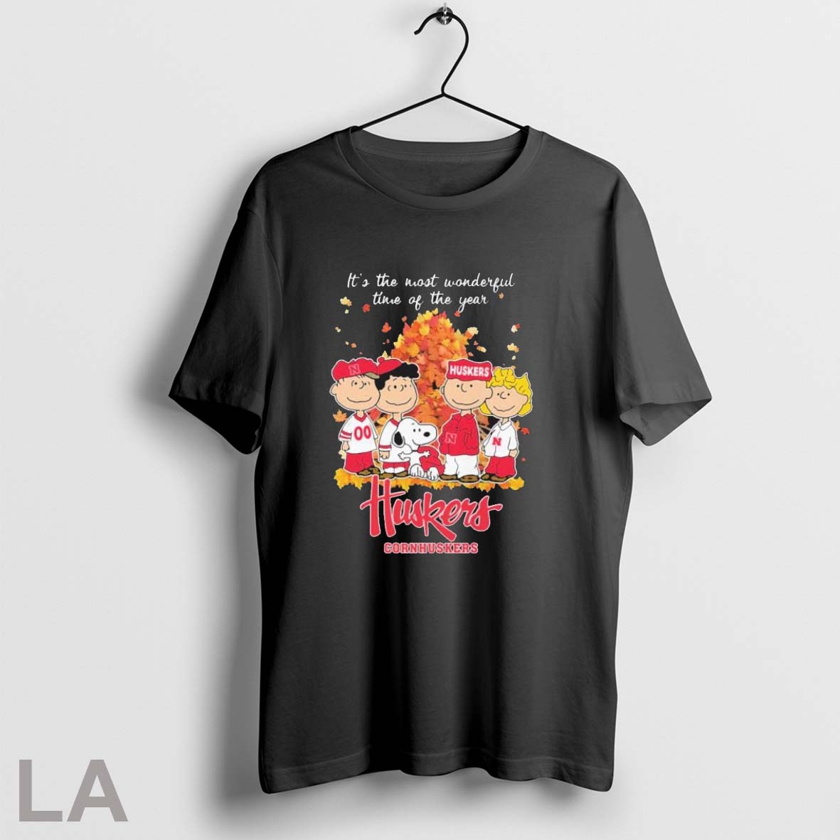 Original Nebraska Huskers And Peanuts Character Its - Adult & Kids T-Shirts, Sweatshirts & Hoodies apparel design preview 1