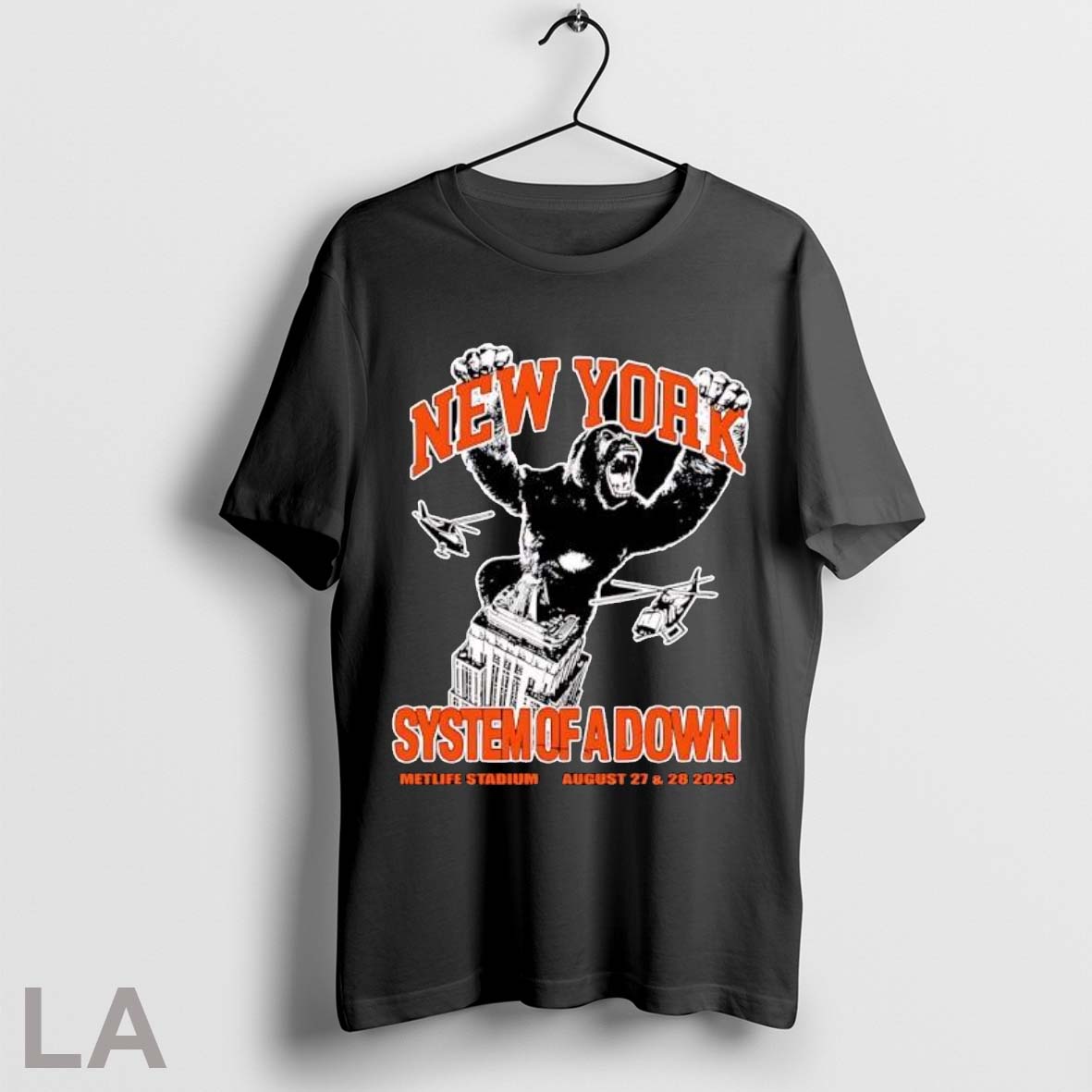 Original New York City System Of A Down King Kong - Adult & Kids T-Shirts, Sweatshirts & Hoodies apparel design preview 1