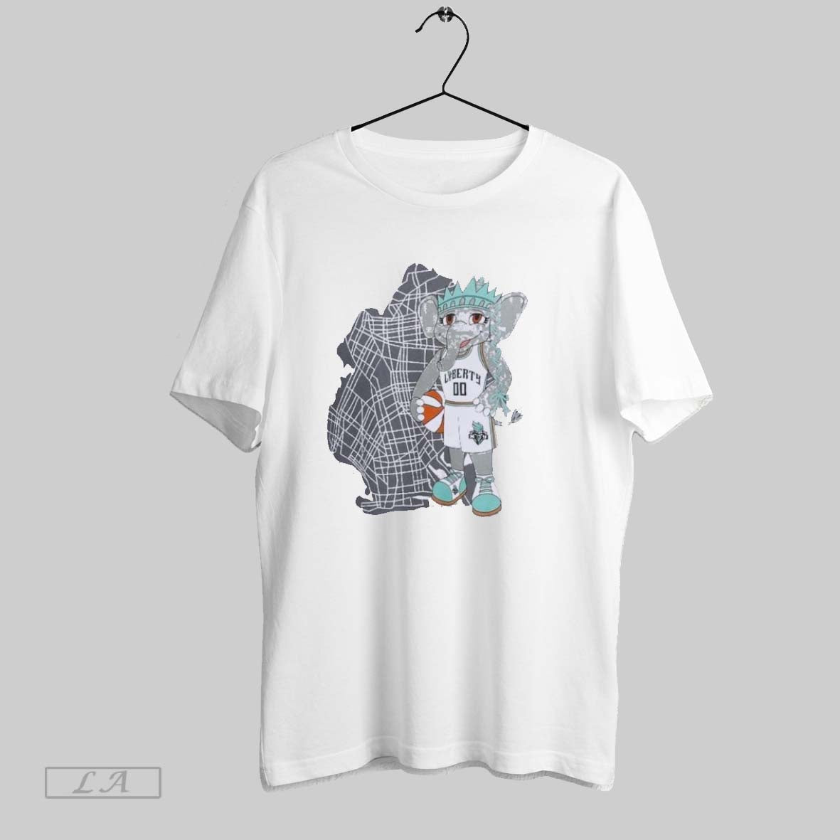 Original New York Liberty Ellie Mascot Borough - Adult & Kids T-Shirts, Sweatshirts & Hoodies apparel design preview 1