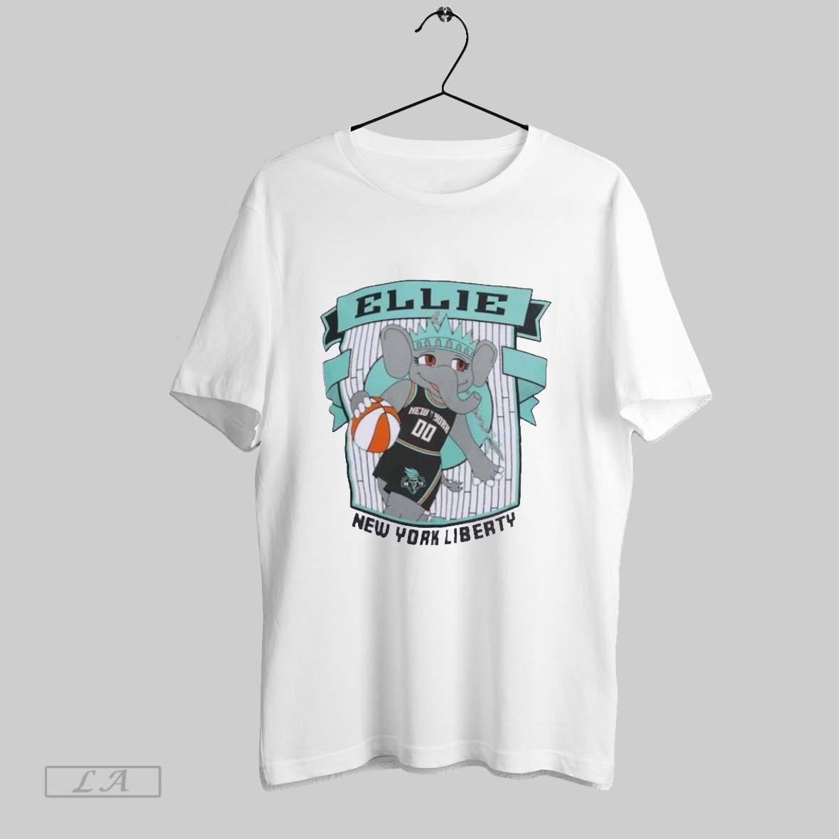 Original New York Liberty Ellie Mascot Established - Adult & Kids T-Shirts, Sweatshirts & Hoodies apparel design preview 1