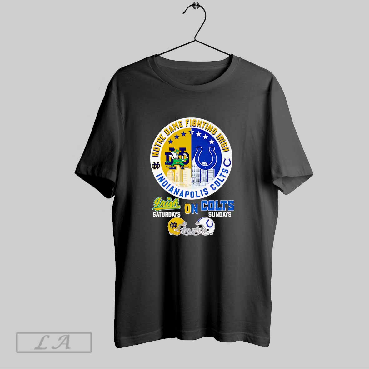 Original Notre Dame Fighting Irish On Saturdays - Adult & Kids T-Shirts, Sweatshirts & Hoodies apparel design preview 1