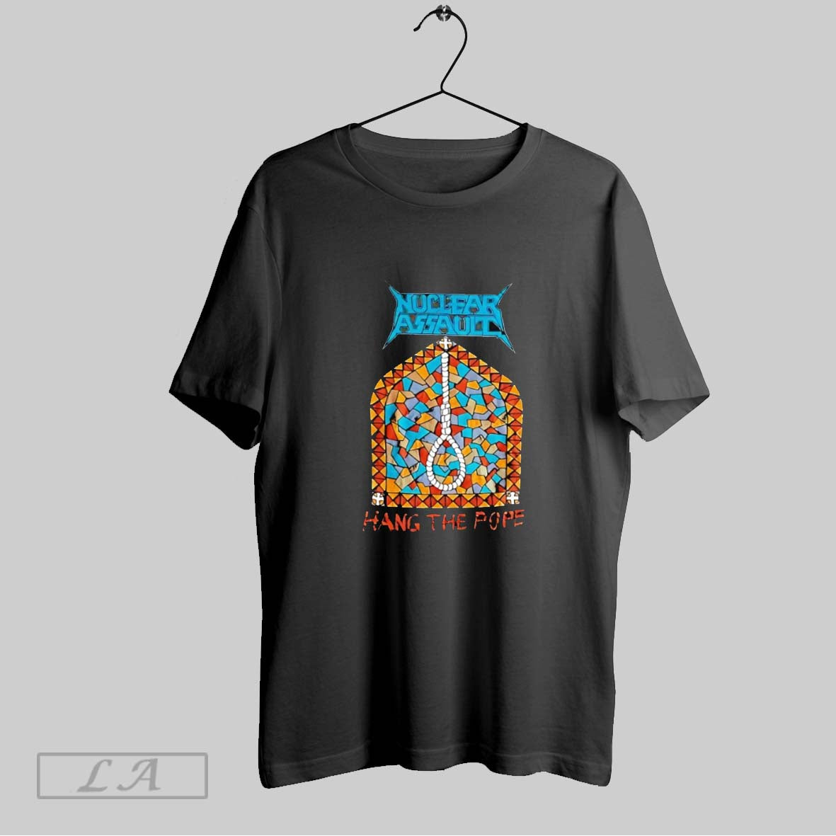 Original Nuclear Assault Hang The Pope - Adult & Kids T-Shirts, Sweatshirts & Hoodies apparel design preview 1