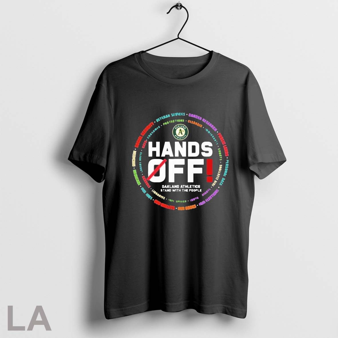 Original Oakland Athletics Hands Off Stand With The - Adult & Kids T-Shirts, Sweatshirts & Hoodies apparel design preview 1