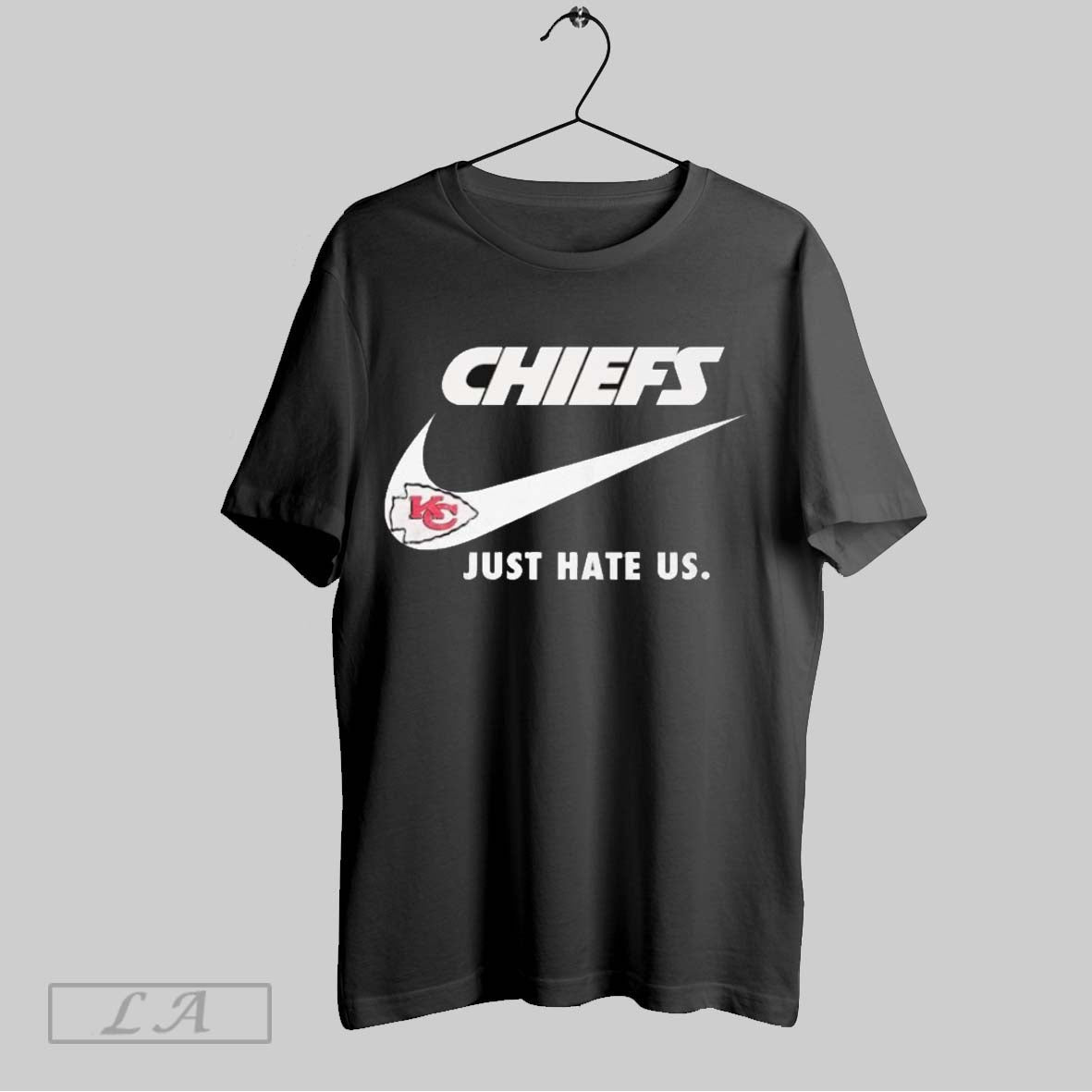 Original Official Kansas City Chiefs Just Hate Us - Adult & Kids T-Shirts, Sweatshirts & Hoodies apparel design preview 1