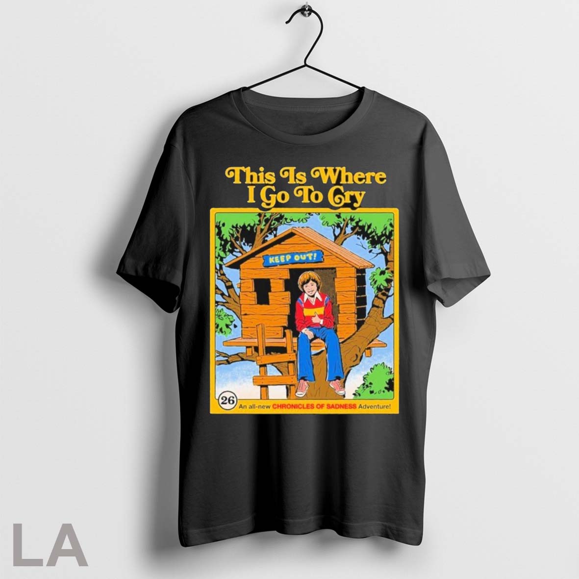 Original Official This Is Where I Go To Cry Keep Out - Adult & Kids T-Shirts, Sweatshirts & Hoodies apparel design preview 1