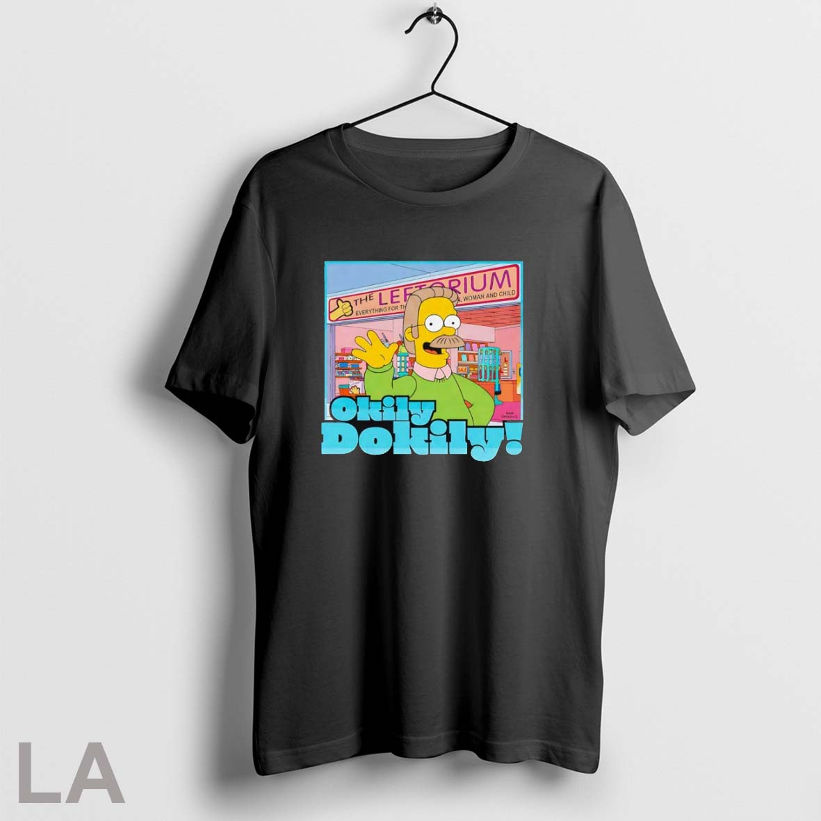 Original Okily Dokily Leftorium Simpsons - Adult & Kids T-Shirts, Sweatshirts & Hoodies apparel design preview 1