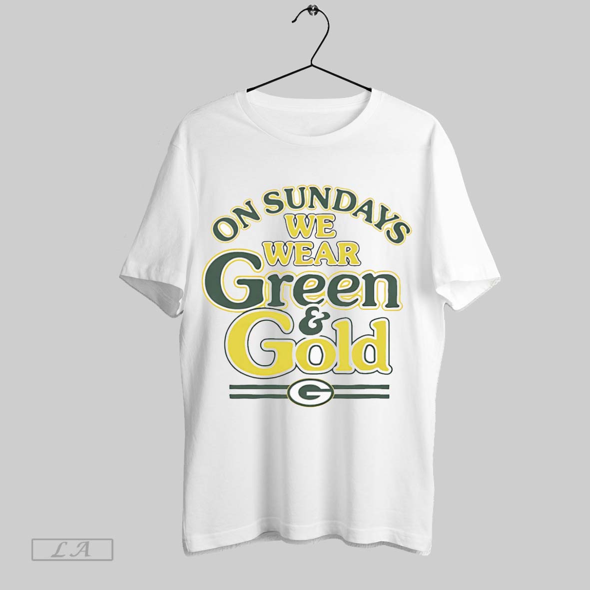 Original On Sundays We Wear Green And Gold Packers - Adult & Kids T-Shirts, Sweatshirts & Hoodies apparel design preview 1