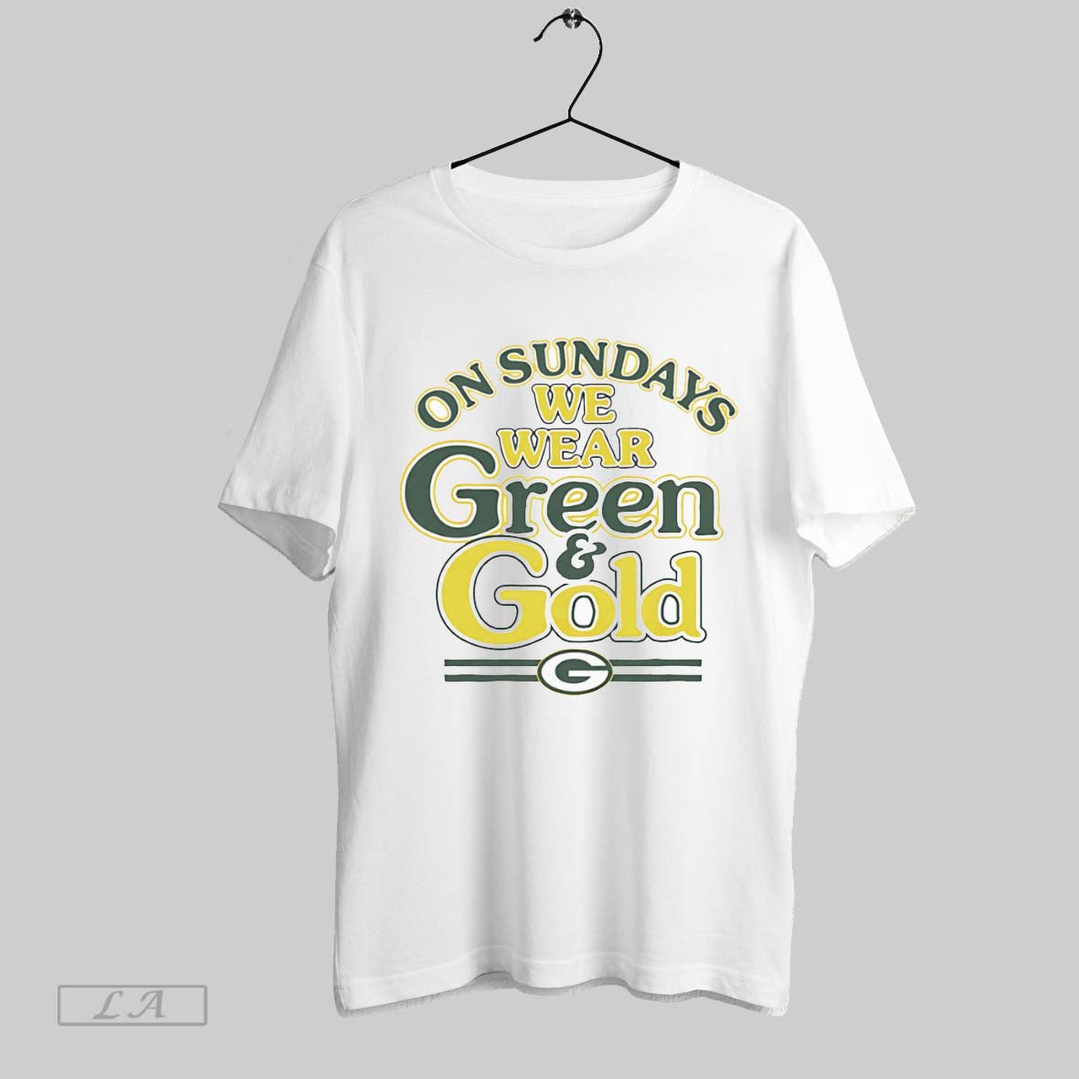 Original On Sundays We Wear Green And Gold Packers - Adult & Kids T-Shirts, Sweatshirts & Hoodies apparel design preview 1