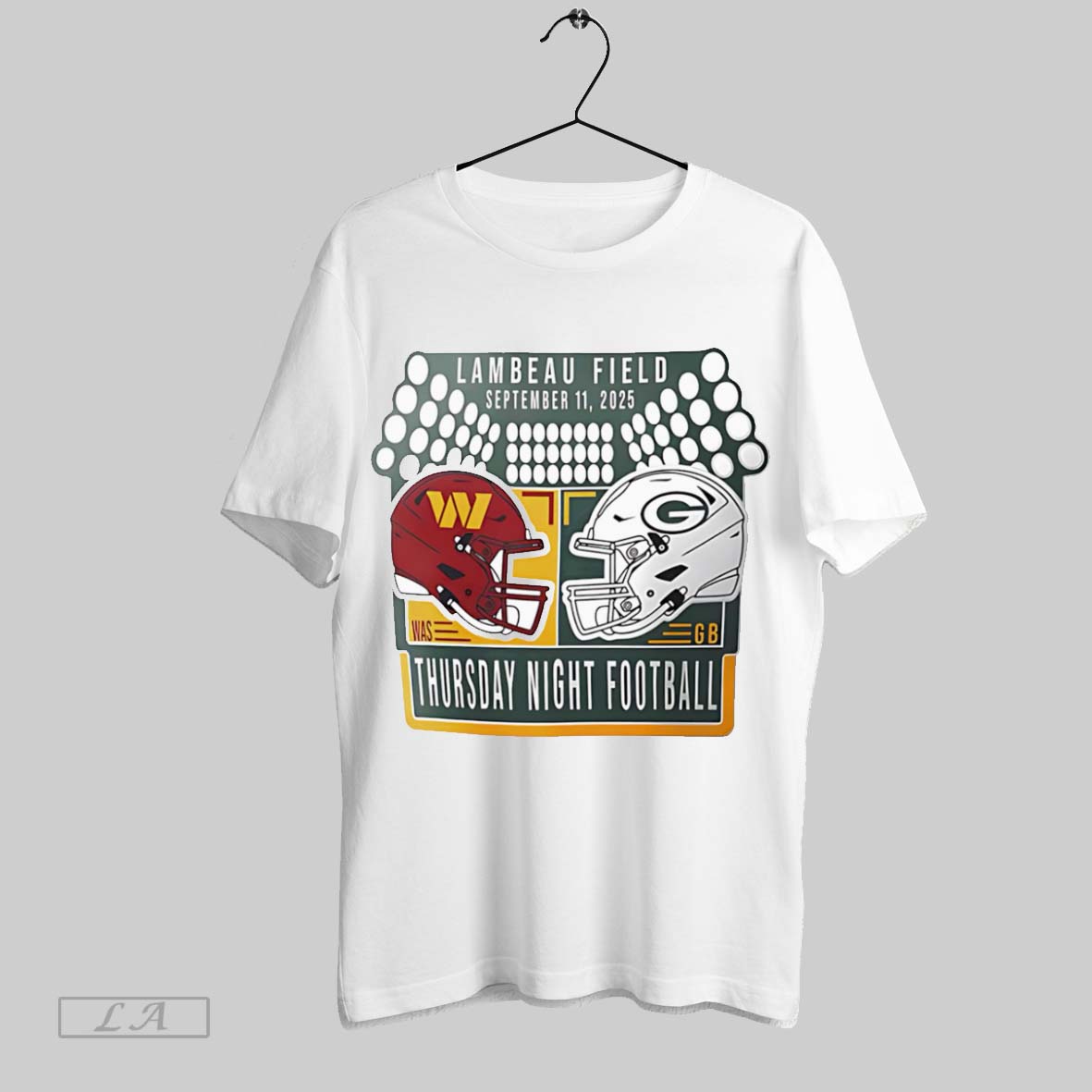 Original Packers Vs Commanders 9 11 Match Up - Adult & Kids T-Shirts, Sweatshirts & Hoodies apparel design preview 1