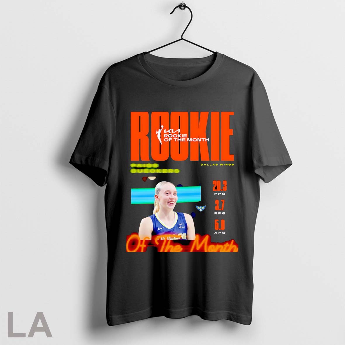 Original Paige Bueckers Rookie Of The Month Poster - Adult & Kids T-Shirts, Sweatshirts & Hoodies apparel design preview 1