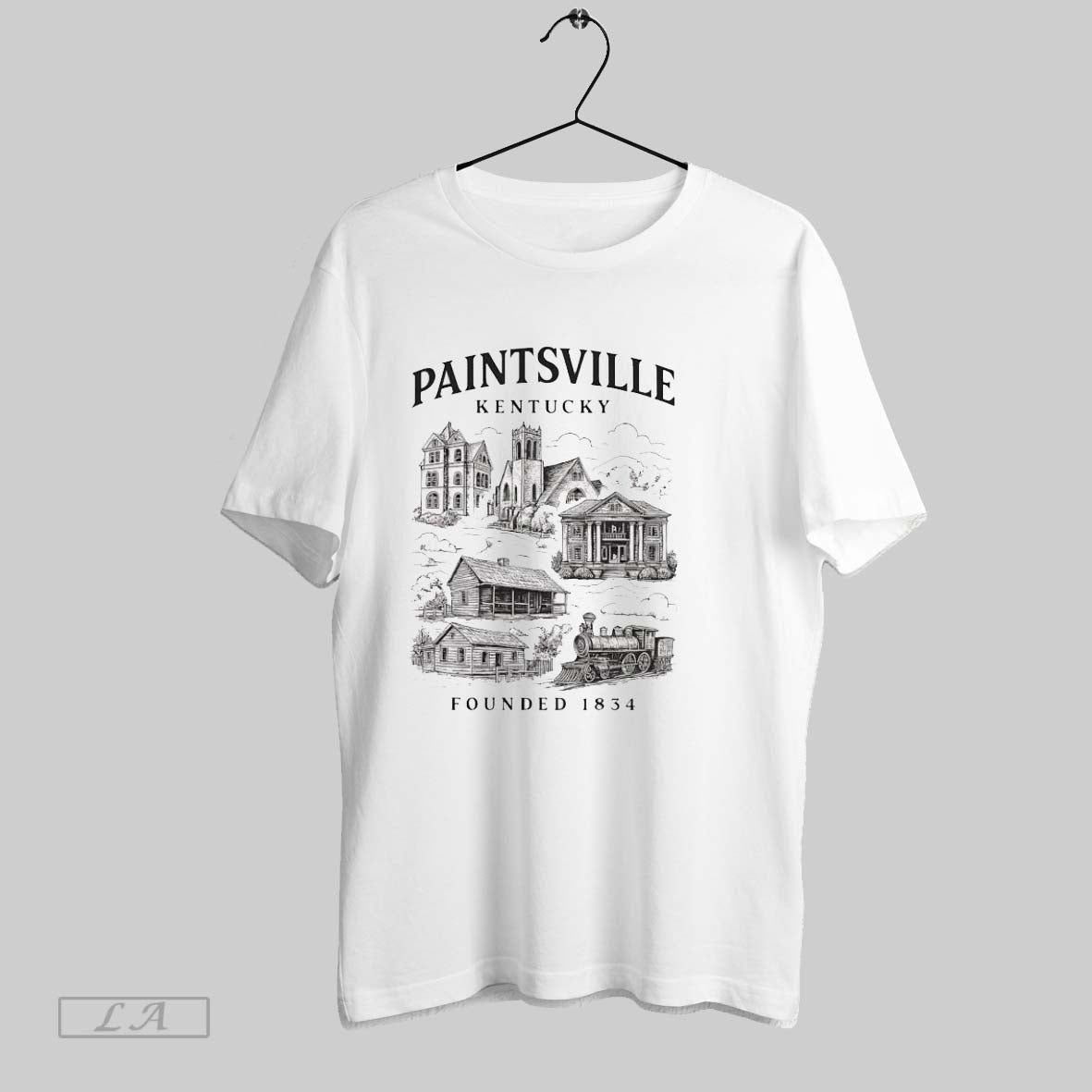 Original Paintsville Kentucky Founded 1934 Ladies - Adult & Kids T-Shirts, Sweatshirts & Hoodies apparel design preview 1