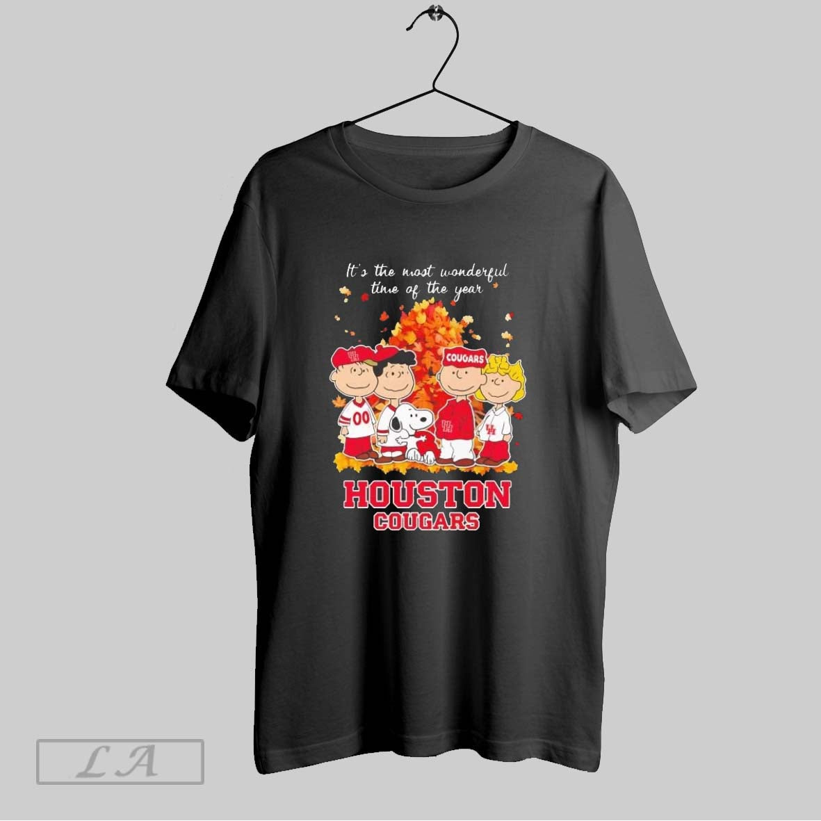 Original Peanuts Houston Cougars Fall Its The Most - Adult & Kids T-Shirts, Sweatshirts & Hoodies apparel design preview 1