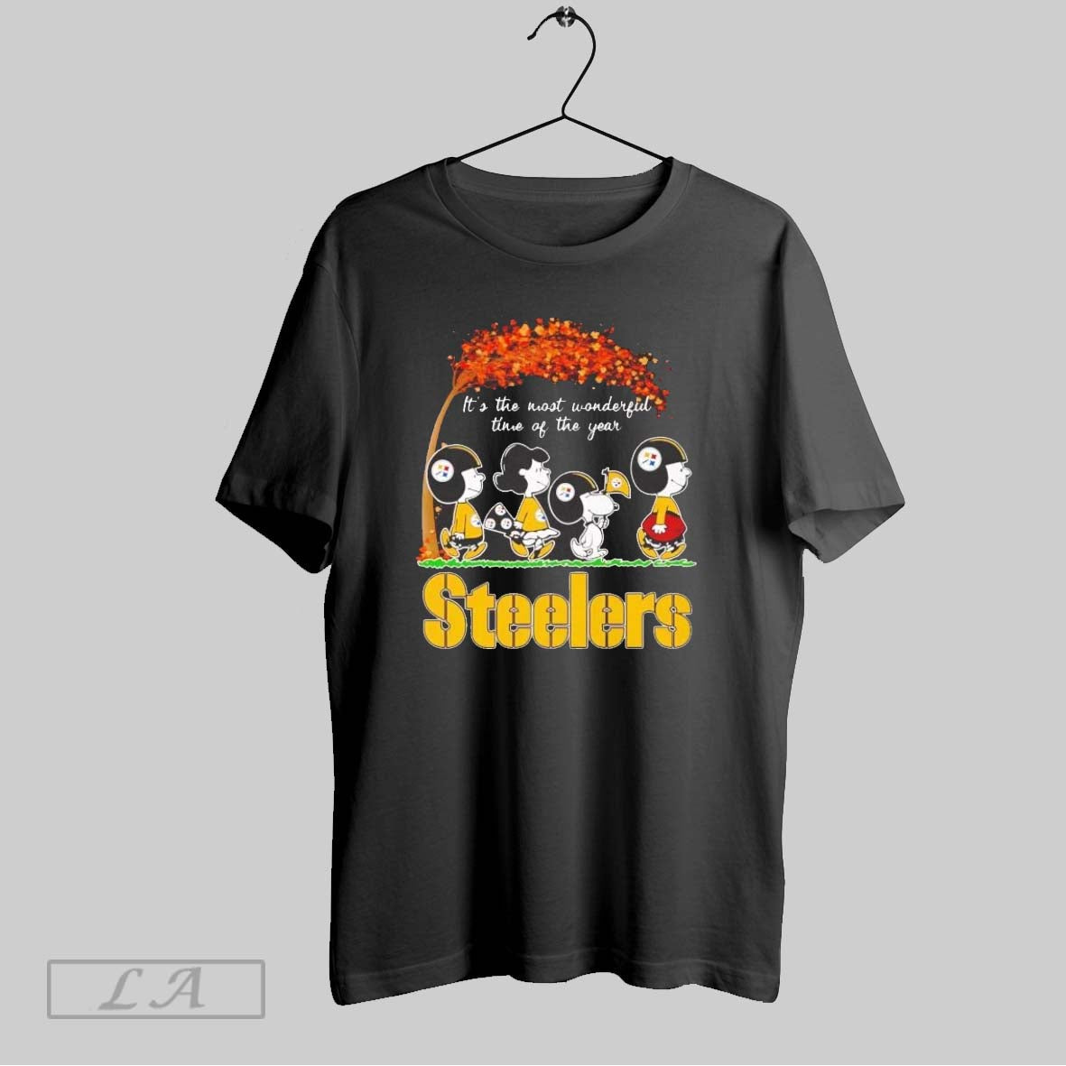 Original Peanuts Steelers Fall Its The Most Wonderful - Adult & Kids T-Shirts, Sweatshirts & Hoodies apparel design preview 1
