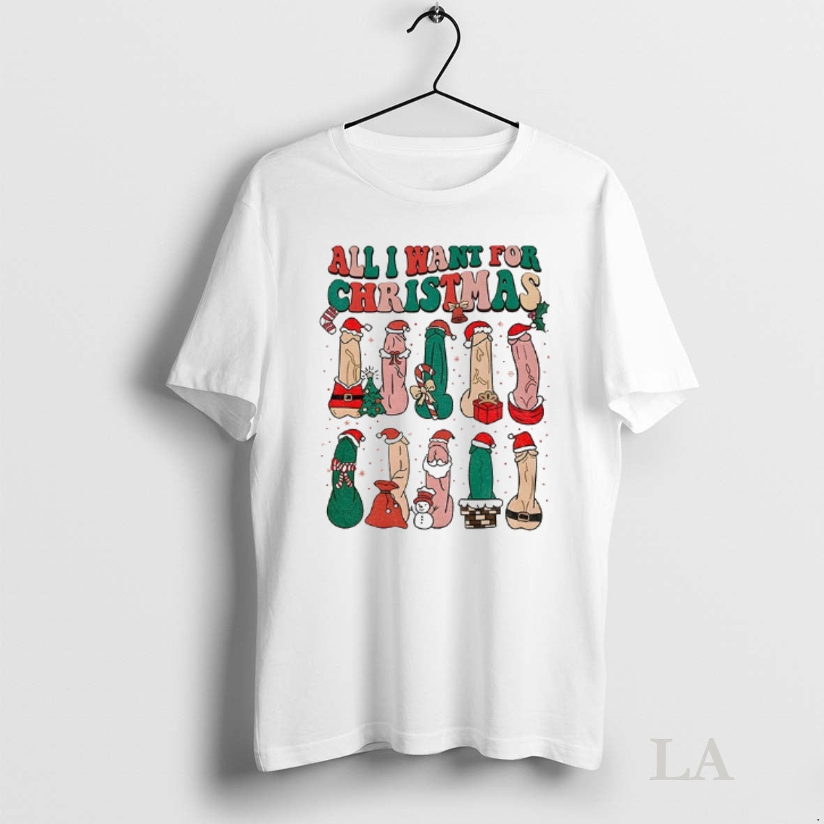 Original Penis All I Want For Merry Christmas Xmas - Adult & Kids T-Shirts, Sweatshirts & Hoodies apparel design preview 1
