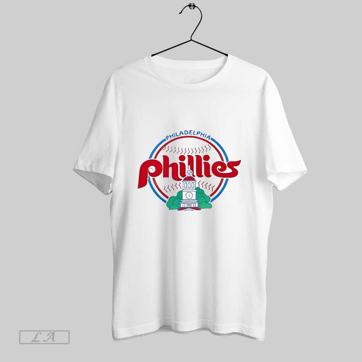 Original Philadelphia Phillies Throwback Slub Logo - Adult & Kids T-Shirts, Sweatshirts & Hoodies apparel design preview 1