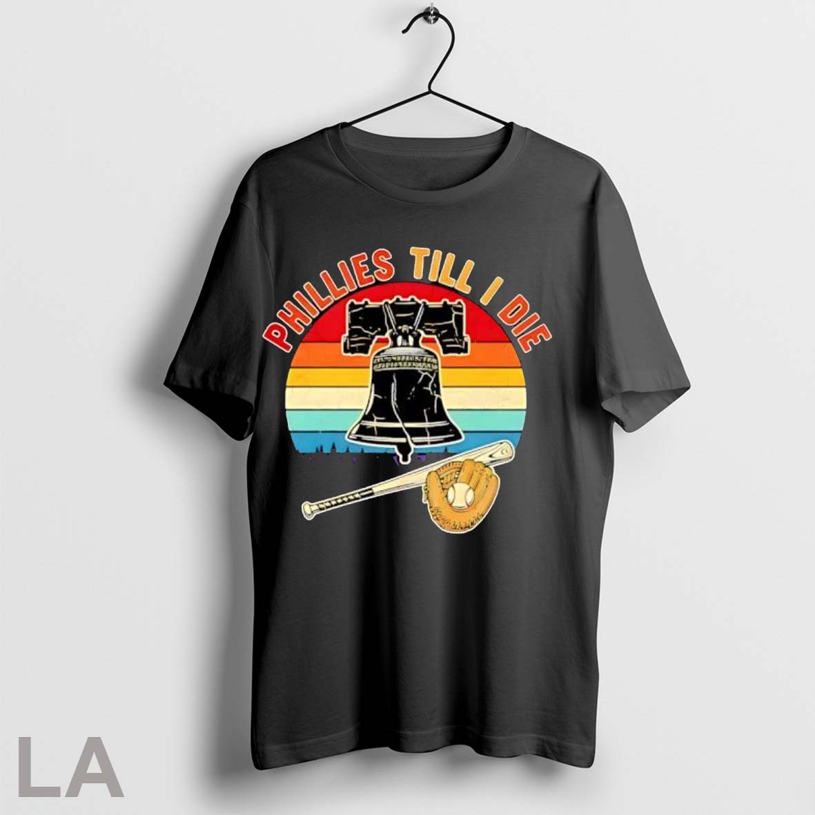 Original Phillies Till I Die Baseball Bat Glove - Adult & Kids T-Shirts, Sweatshirts & Hoodies apparel design preview 1