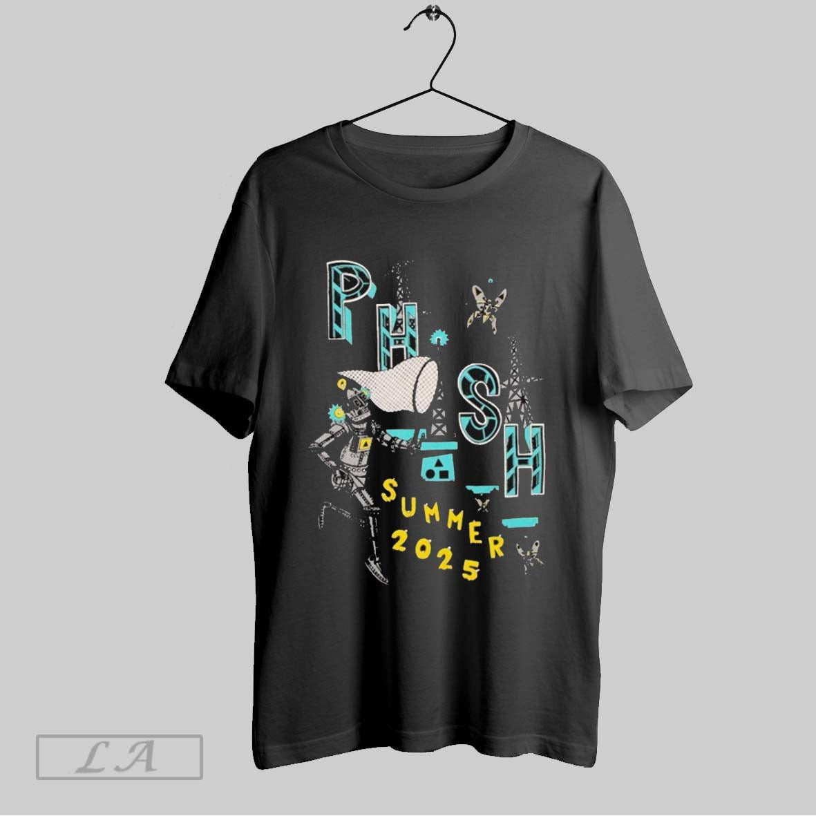 Original Phish Pollock Robot Butterfly Summer 2025 - Adult & Kids T-Shirts, Sweatshirts & Hoodies apparel design preview 1