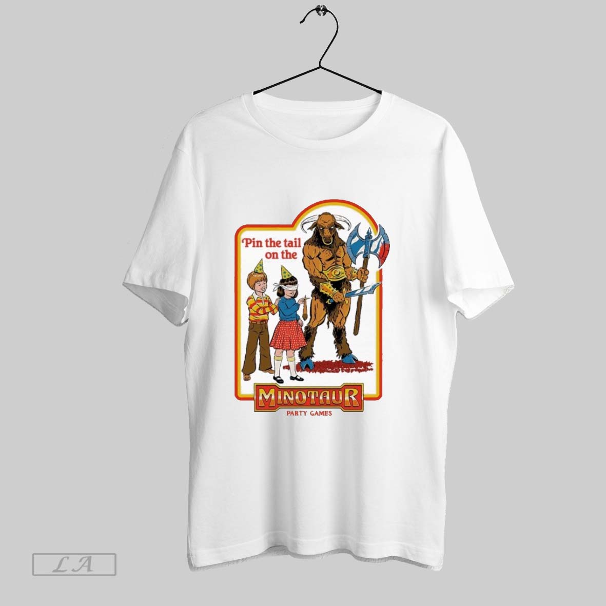 Original Pin The Tail On Minotaur Party Games - Adult & Kids T-Shirts, Sweatshirts & Hoodies apparel design preview 1
