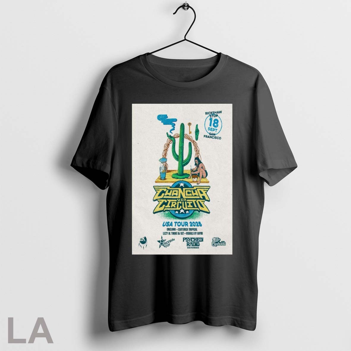 Original Poster Chancha Via Circuito Usa Tour - Adult & Kids T-Shirts, Sweatshirts & Hoodies apparel design preview 1