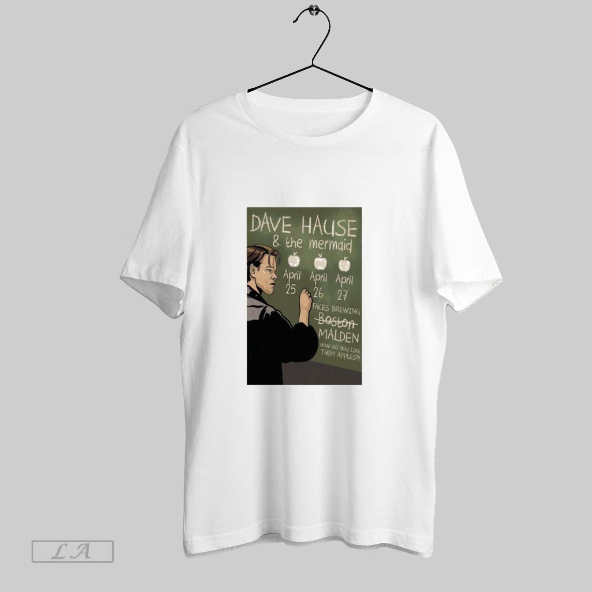 Original Poster Dave Hause And The Mermaid Malden Ma - Adult & Kids T-Shirts, Sweatshirts & Hoodies apparel design preview 1