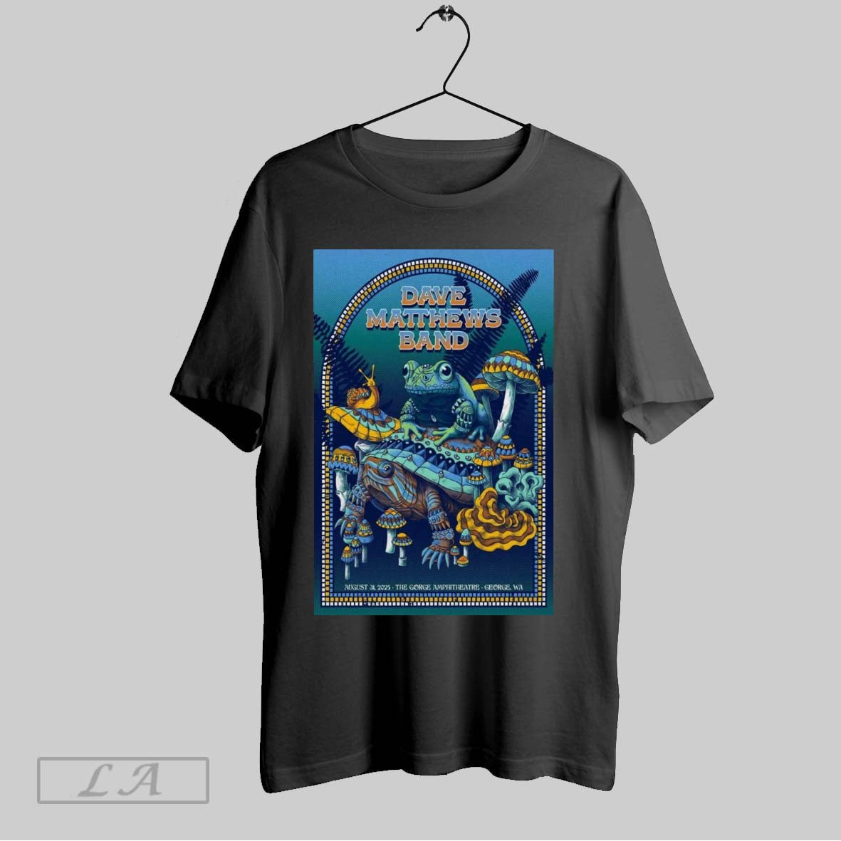 Original Poster Dave Matthews Band George Wa August - Adult & Kids T-Shirts, Sweatshirts & Hoodies apparel design preview 1