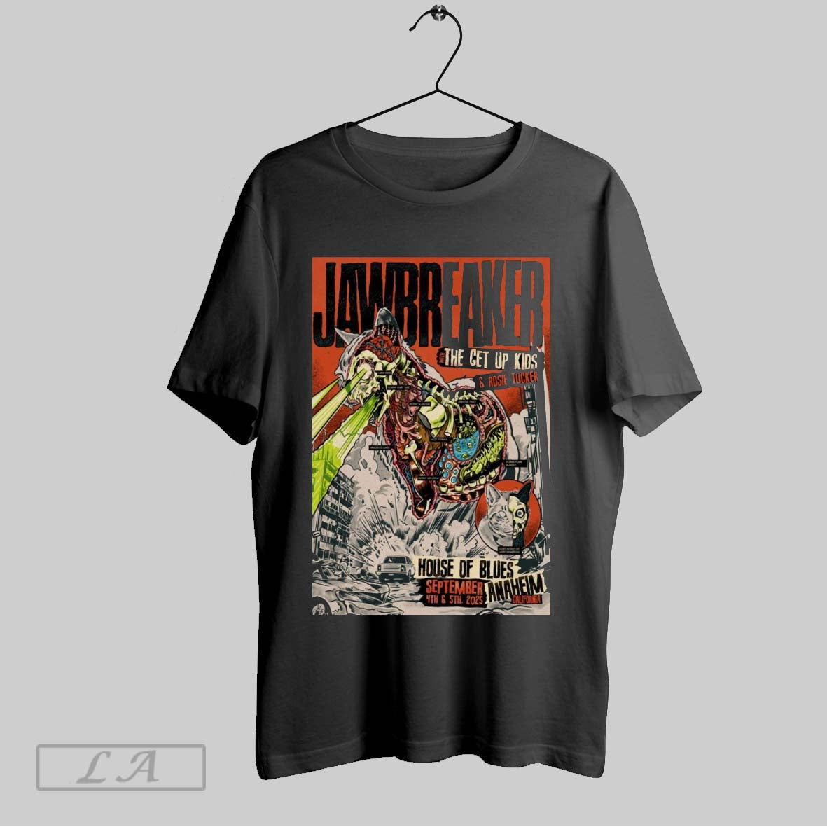Original Poster Jawbreaker Fall Tour September 4 5 - Adult & Kids T-Shirts, Sweatshirts & Hoodies apparel design preview 1