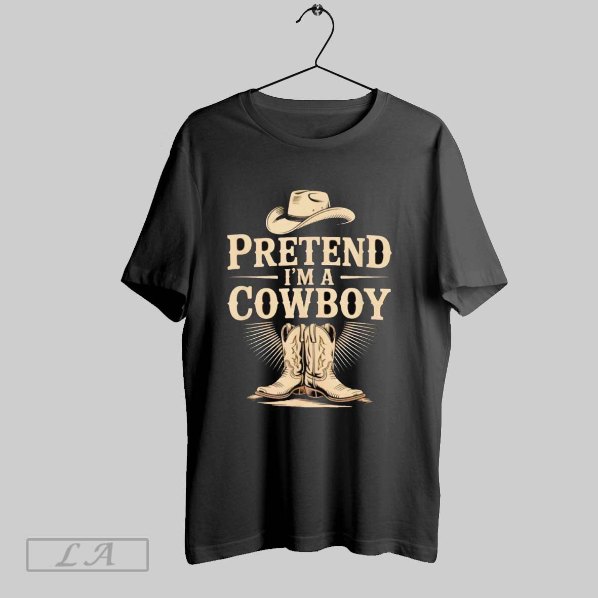 Original Pretend Im A Cowboy Funny Western Halloween - Adult & Kids T-Shirts, Sweatshirts & Hoodies apparel design preview 1