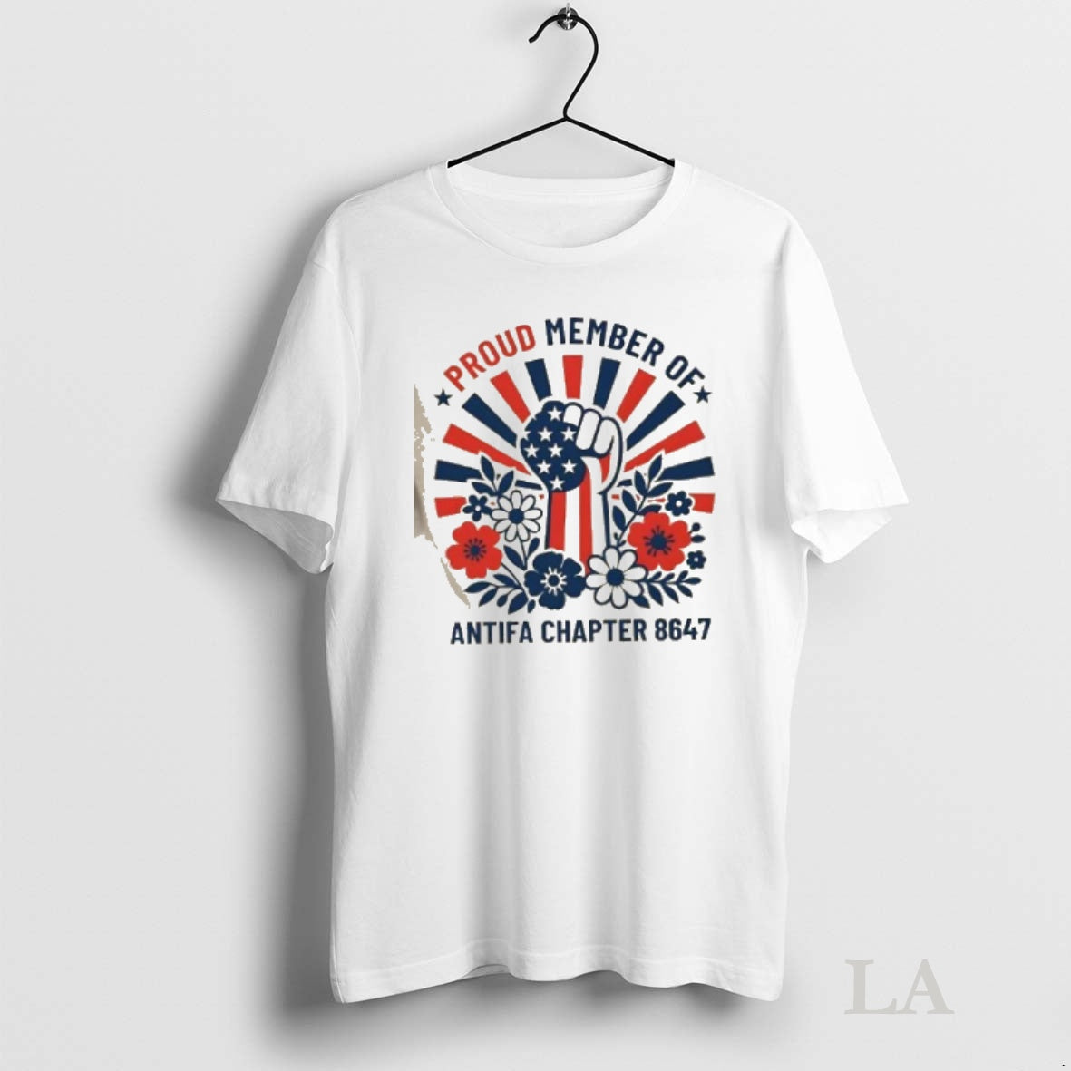 Original Proud Member Of Antifa Chapter 8647 Fist - Adult & Kids T-Shirts, Sweatshirts & Hoodies apparel design preview 1