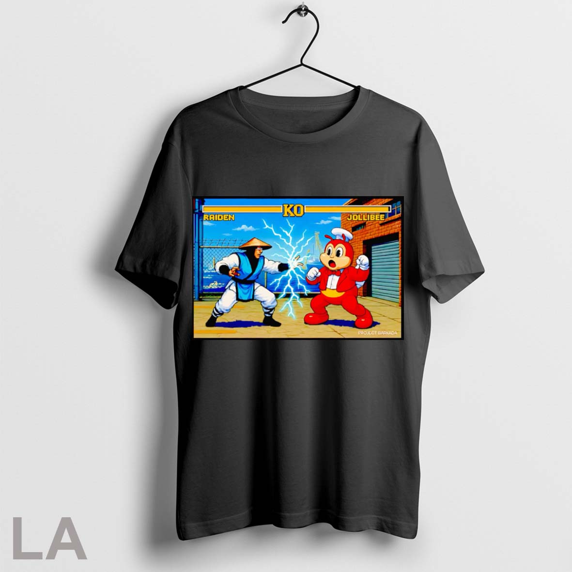 Original Raiden Vs Jollibee Retro Game - Adult & Kids T-Shirts, Sweatshirts & Hoodies apparel design preview 1
