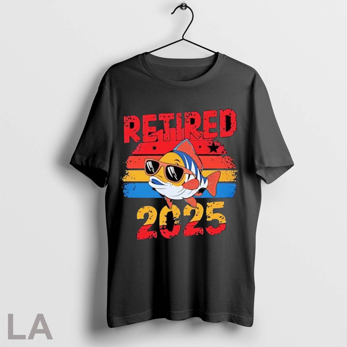 Original Retired 2025 Fishing - Adult & Kids T-Shirts, Sweatshirts & Hoodies apparel design preview 1
