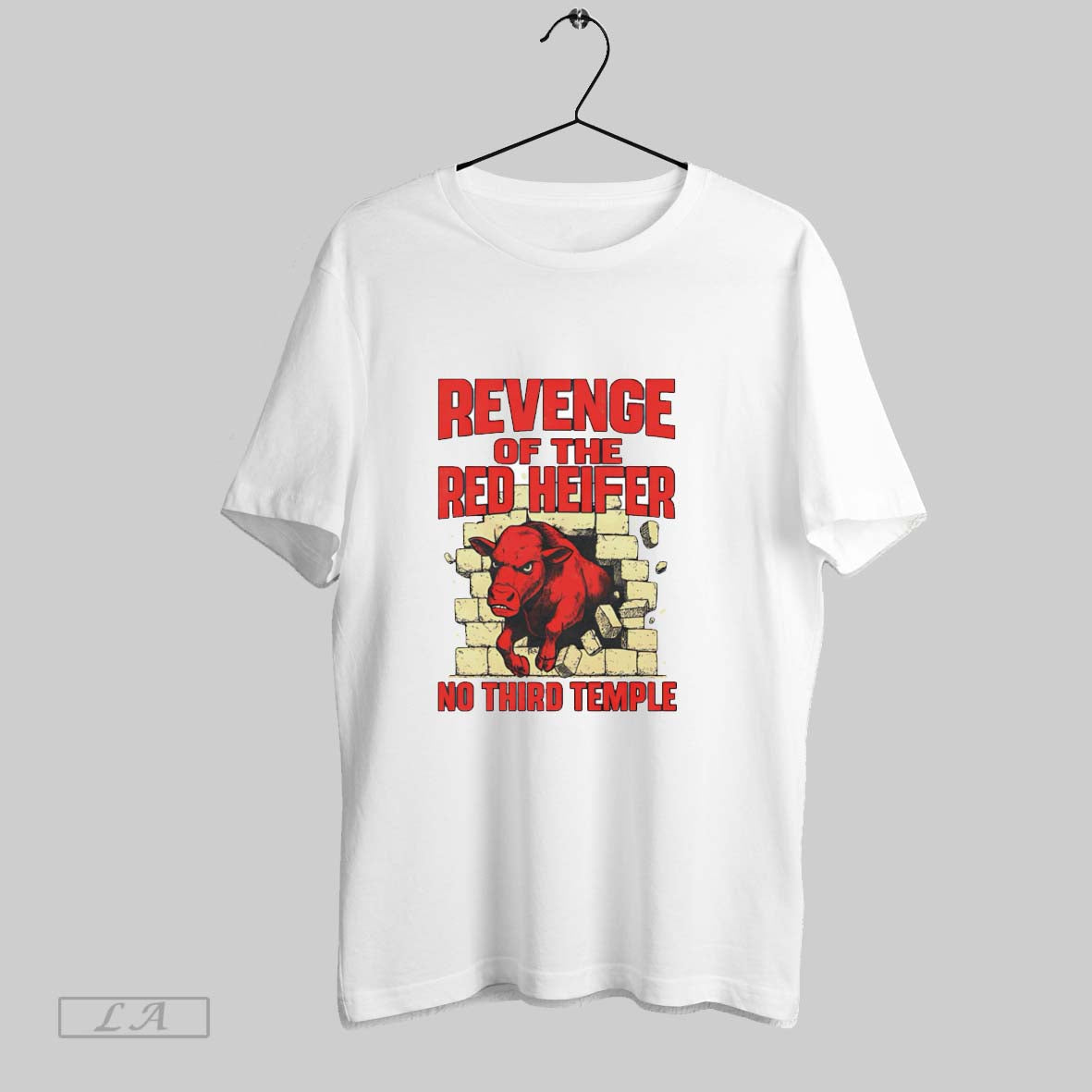 Original Revenge Of The Red Heifer No Third Temple - Adult & Kids T-Shirts, Sweatshirts & Hoodies apparel design preview 1