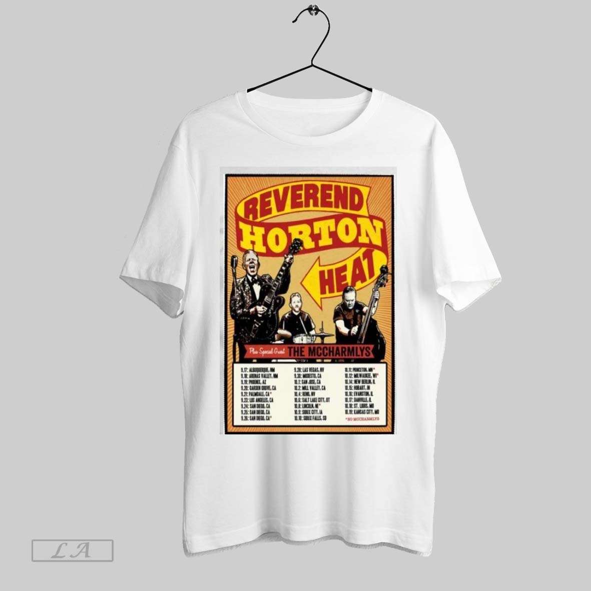 Original Reverend Horton Heat September October 2025 - Adult & Kids T-Shirts, Sweatshirts & Hoodies apparel design preview 1