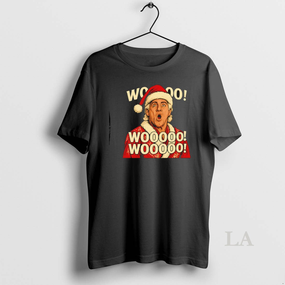 Original Ric Flair Santa Wooooo Christmas - Adult & Kids T-Shirts, Sweatshirts & Hoodies apparel design preview 1