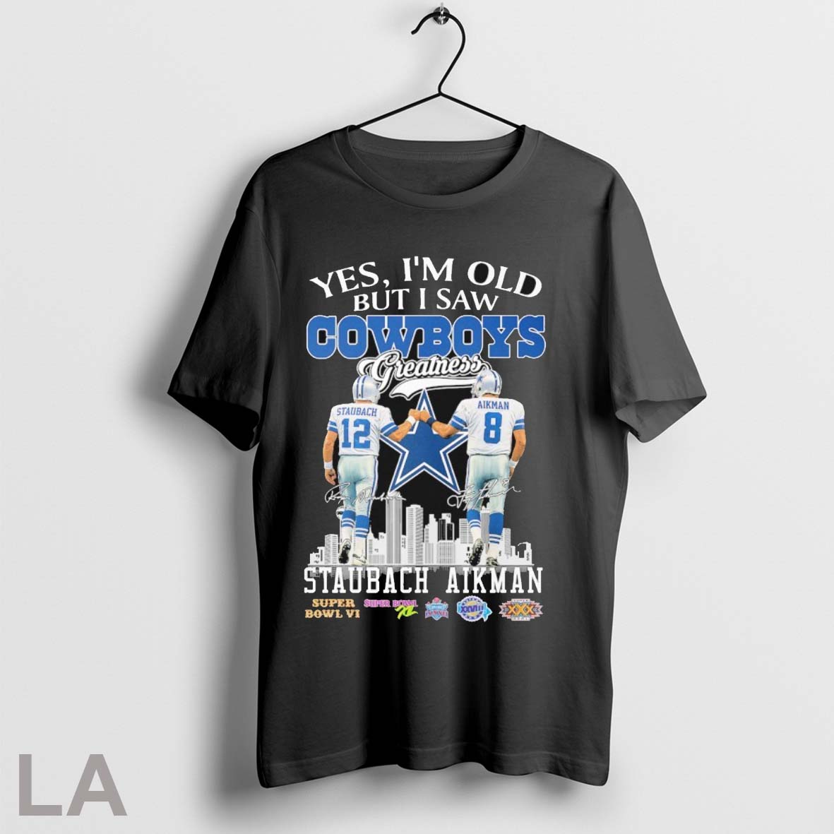 Original Roger Staubach And Troy Aikman Yes Im Old - Adult & Kids T-Shirts, Sweatshirts & Hoodies apparel design preview 1