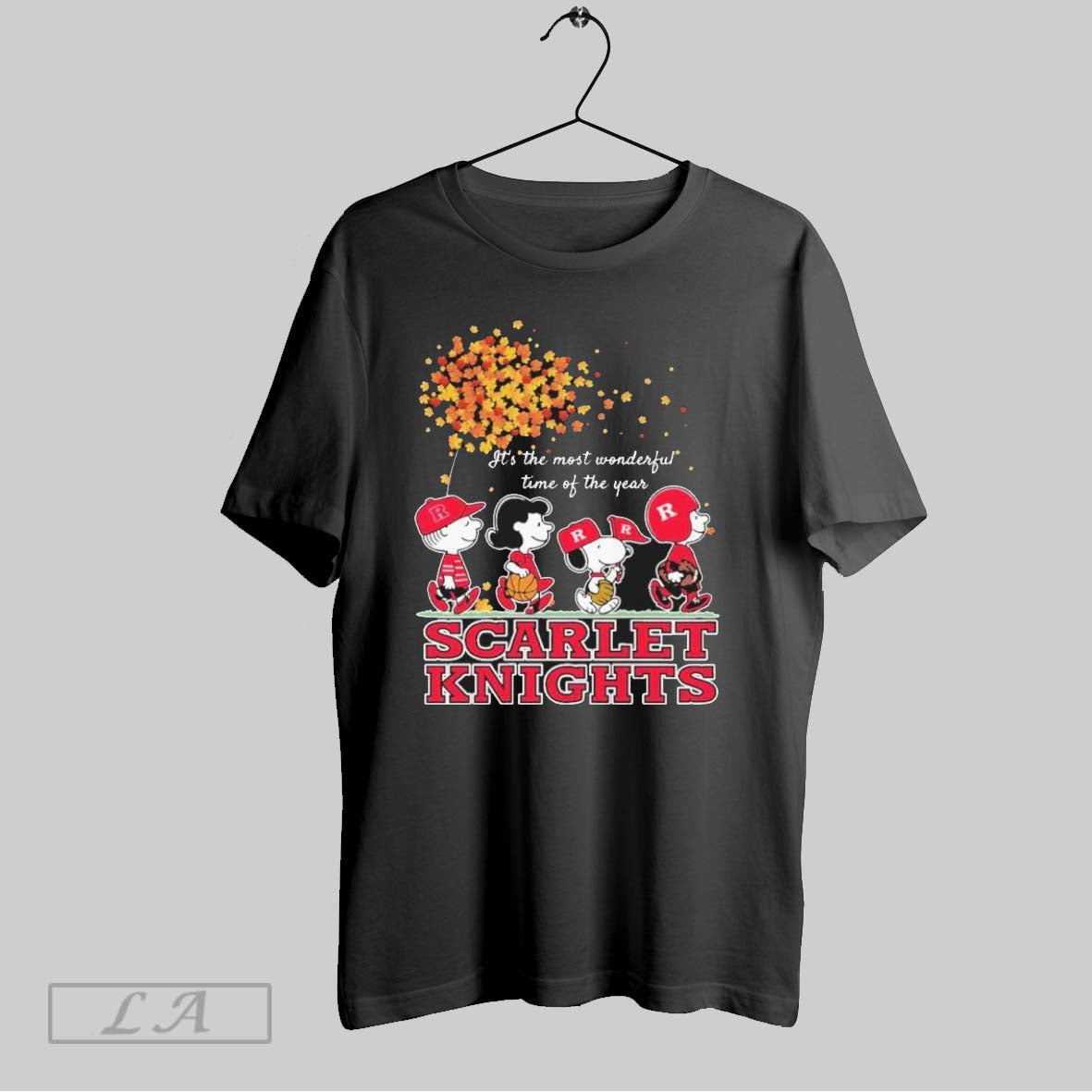 Original Rutgers Scarlet Knights And Peanuts - Adult & Kids T-Shirts, Sweatshirts & Hoodies apparel design preview 1