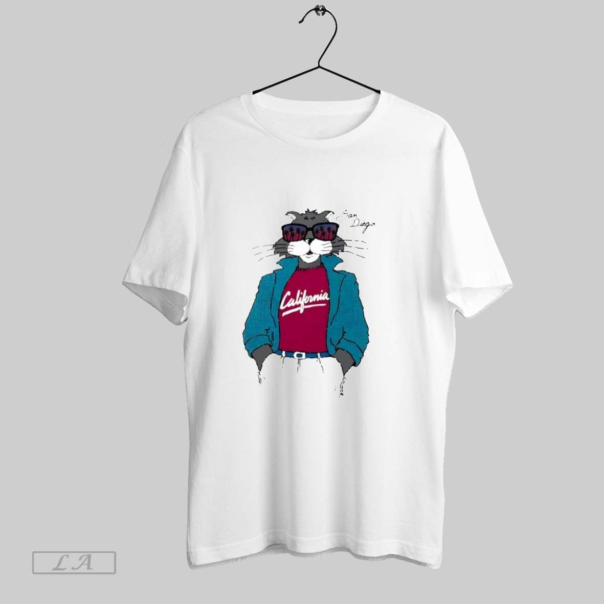 Original San Diego Cool Cat California - Adult & Kids T-Shirts, Sweatshirts & Hoodies apparel design preview 1
